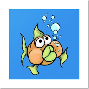 Bubble Fish Posters and Art